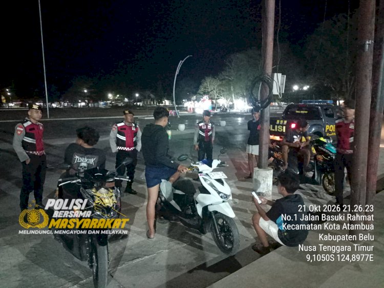 Hadirkan Rasa Aman untuk Masyarakat di Malam Hari, Tim Turjawali Samapta Polres Belu Intensifkan Patroli di Titik-titik ini