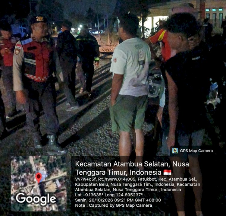 Respons Cepat Aduan Masyarakat Lewat 110, Polres Belu Bubarkan Potensi Tawuran Pemuda di Wilayah Motabuik