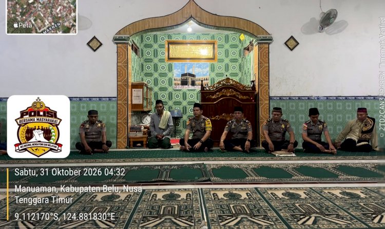 Subuh Keliling di Masjid Husnul Khatimah, Wakapolres Belu Ajak Jamaah Perangi Narkoba Demi Selamatkan Generasi Muda