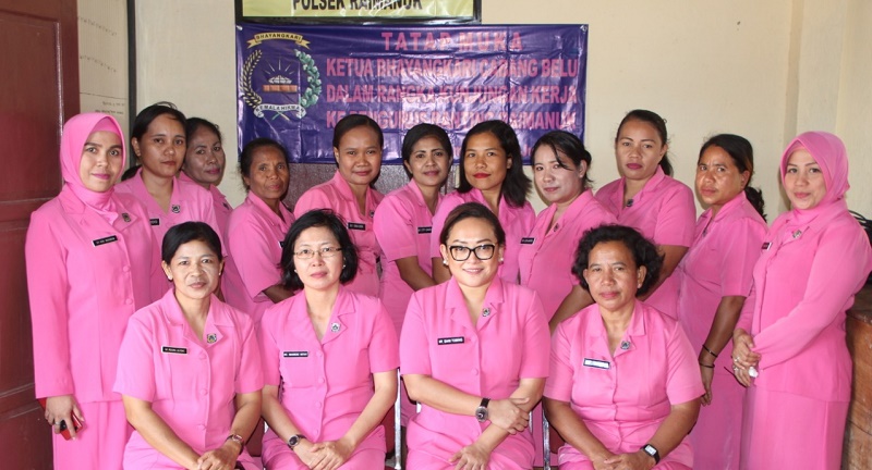 Ketua Bhayangkari Cabang Belu Lakukan Kunjungan Kerja ke Bhayangkari Ranting Raimanuk