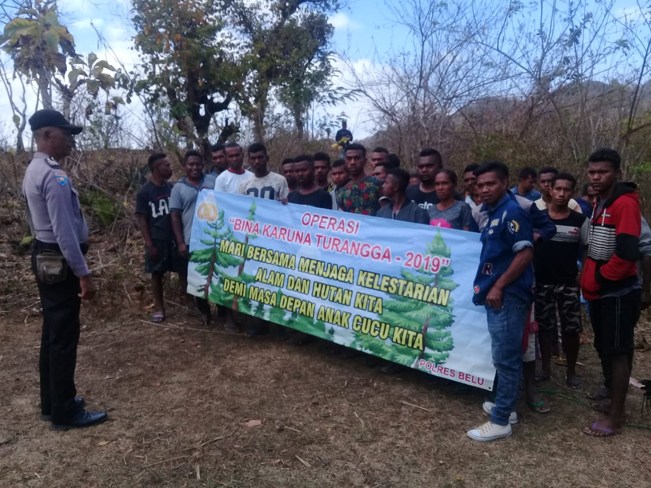 Ops Bina Karuna 2019, BRIPKA Stefanus Lendu Imbau Warga Binaannya Stop Bakar Hutan dan Lahan