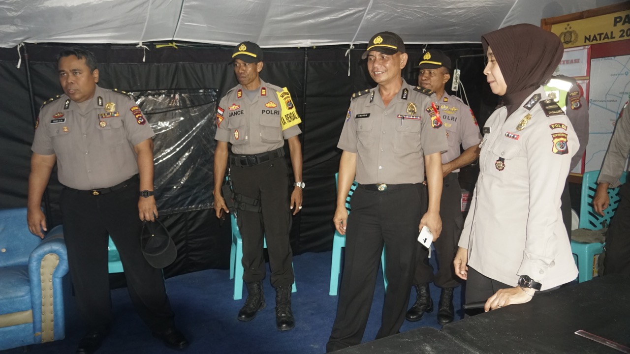 Tim Was Ops Polda NTT Cek Pos Pam Operasi Lilin Turangga 2019 Polres Belu
