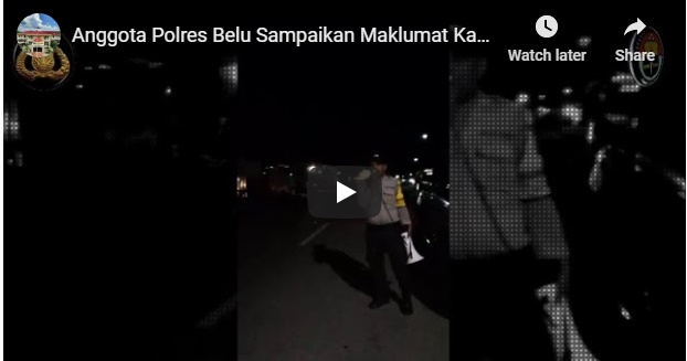 Video, Anggota Polres Belu Sampaikan Maklumat Kapolri dan Bubarkan Warga yang Bermain Bilyard